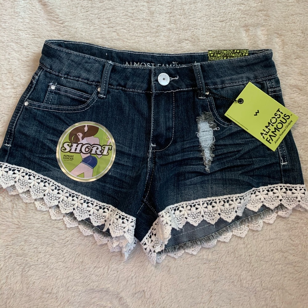 Almost famous jean shorts